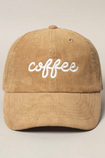 Corduroy Coffee Hats - 2 Colors!