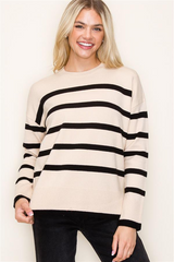 Coffee To Go Striped Sweaters - 3 Colors!