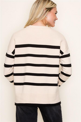 Coffee To Go Striped Sweaters - 3 Colors!