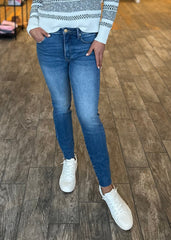 KUT High Rise Charlize Fab Ab Cigarette Leg Skinny Jeans