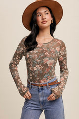 Floral Mesh Tops - 2 Colors!