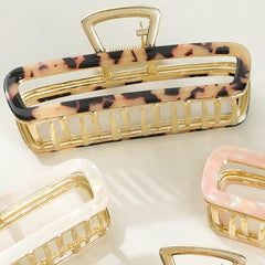 Harlow Rounded Rectangle Claw Clips