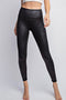 Black Foil Leggings