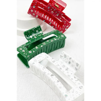 Holiday Foil Hairclips - 3 Colors!