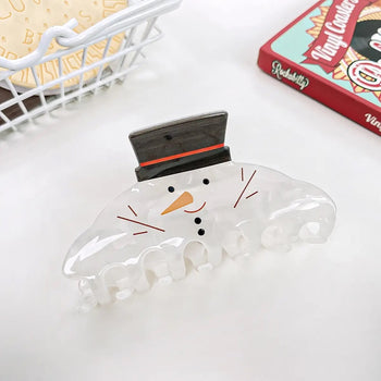 Snowman Hair Clip - FINAL SALE