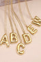 Initial Gold Bubble Necklaces