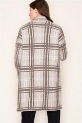 Checked Cardigan Jackets - 2 Colors!