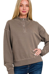 French Terry Half Zip Pullovers - 2 Colors!