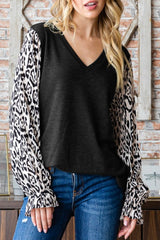 Animal Sleeve Lightweight Top