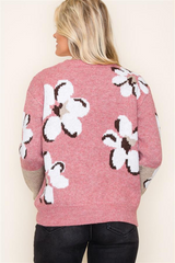 Two Tone Floral Sweaters - 2 Colors!