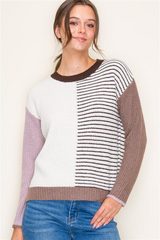 The Maple Striped Sweater - 2 Colors!