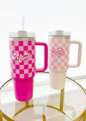 MAMA Plaid 40 OZ  Tumblers - 2 Colors!