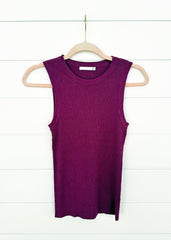 Ribbed Crew Neck Tanks - 4 colors!