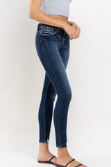 Vervet High Rise Distressed Ankle Skinny Jeans