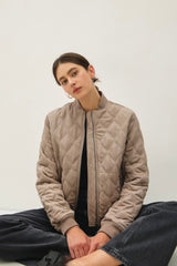 Diamond Quilted Fur Lined Bomber Jackets - 2 Colors!