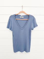 Basic Vneck Tees - 2 Colors!