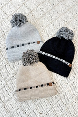 Neutral Horizontal Striped Beanies - 3 Colors!