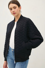 Wavy Quilted Jacket - 2 Colors!