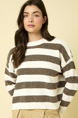 Cozy Days Striped Sweater