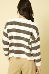 Cozy Days Striped Sweater