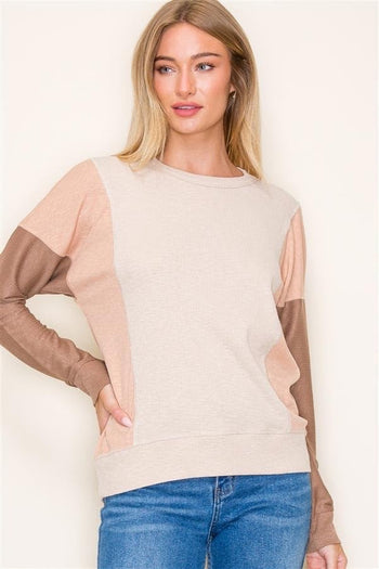 Hannah Colorblock Lightweight Tops - 2 Colors!