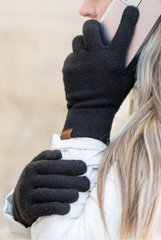 C.C. Soft Recycled Yarn Touchscreen Gloves - 6 Colors!