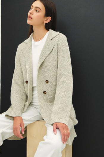 Oat Open Sweater Coat