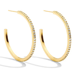 Pave Hoops - 3 Sizes!