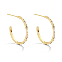 Pave Hoops - 3 Sizes!