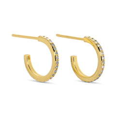 Pave Hoops - 3 Sizes!