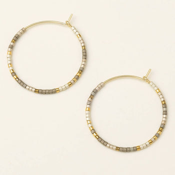 Scout Miyuki Hoops - Pewter Gold