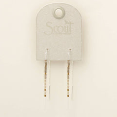 Scout Miyuki Thread Earrings - Pewter Silver