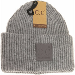 C.C. Rubber Patch Beanie - 3 colors!