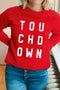 Bright Red Touchdown Sweatshirt