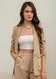 Like A Boss Ruched Sleeve Blazer - 5 Colors!