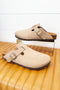 Regis Light Taupe Slip On Clog