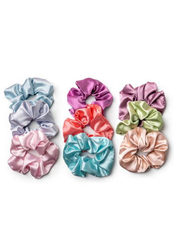 Lemon Lavender Mane Squeeze Oversized Satin Scrunchie Sets - 3 Color Sets!