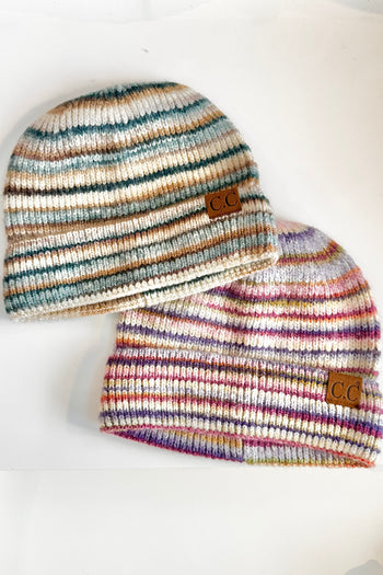 C.C Small Stripe Beanies - 2 Colors!