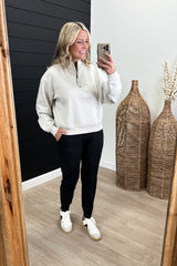 Half Zip Fleece Sweatshirt - 3 Colors!