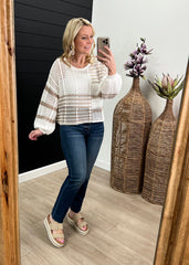 Tie Back Beachy Sweaters - 2 Colors!