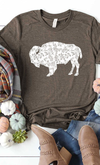 Brown Bison Tee