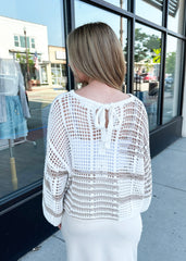 Tie Back Beachy Sweaters - 2 Colors!