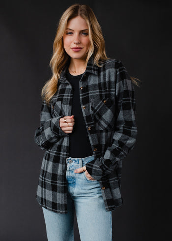 Dark Gray Find Your Fire Super Soft Flannel