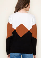 Toffee Colorblock Pullover