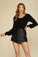 Black Pearl Sleeve Bodysuit