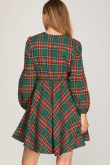 Best Gift Ever Plaid Dress - FINAL SALE