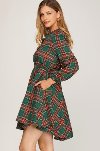 Best Gift Ever Plaid Dress - FINAL SALE