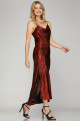 Red Shimmer Dress - FINAL SALE