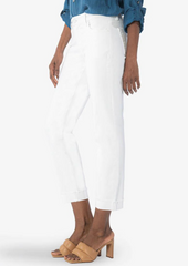 KUT Amy Crop Straight Optic White Jeans