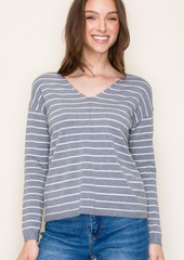 The Rosalie Striped Pullovers - 2 Colors!